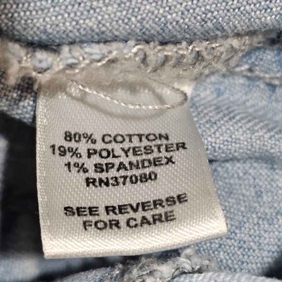 Vintage 90's Cato Lightweight, Cropped Denim Jacket  Size L - Picture 8 of 9